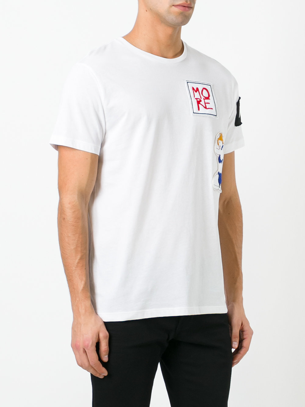 badge patch T-shirt 