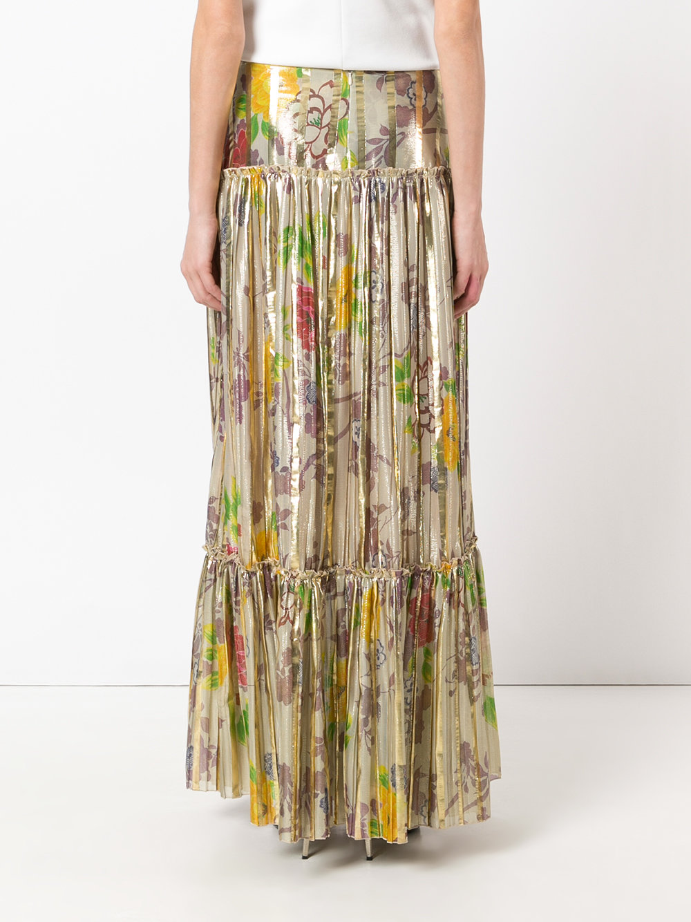 pleated maxi skirt 