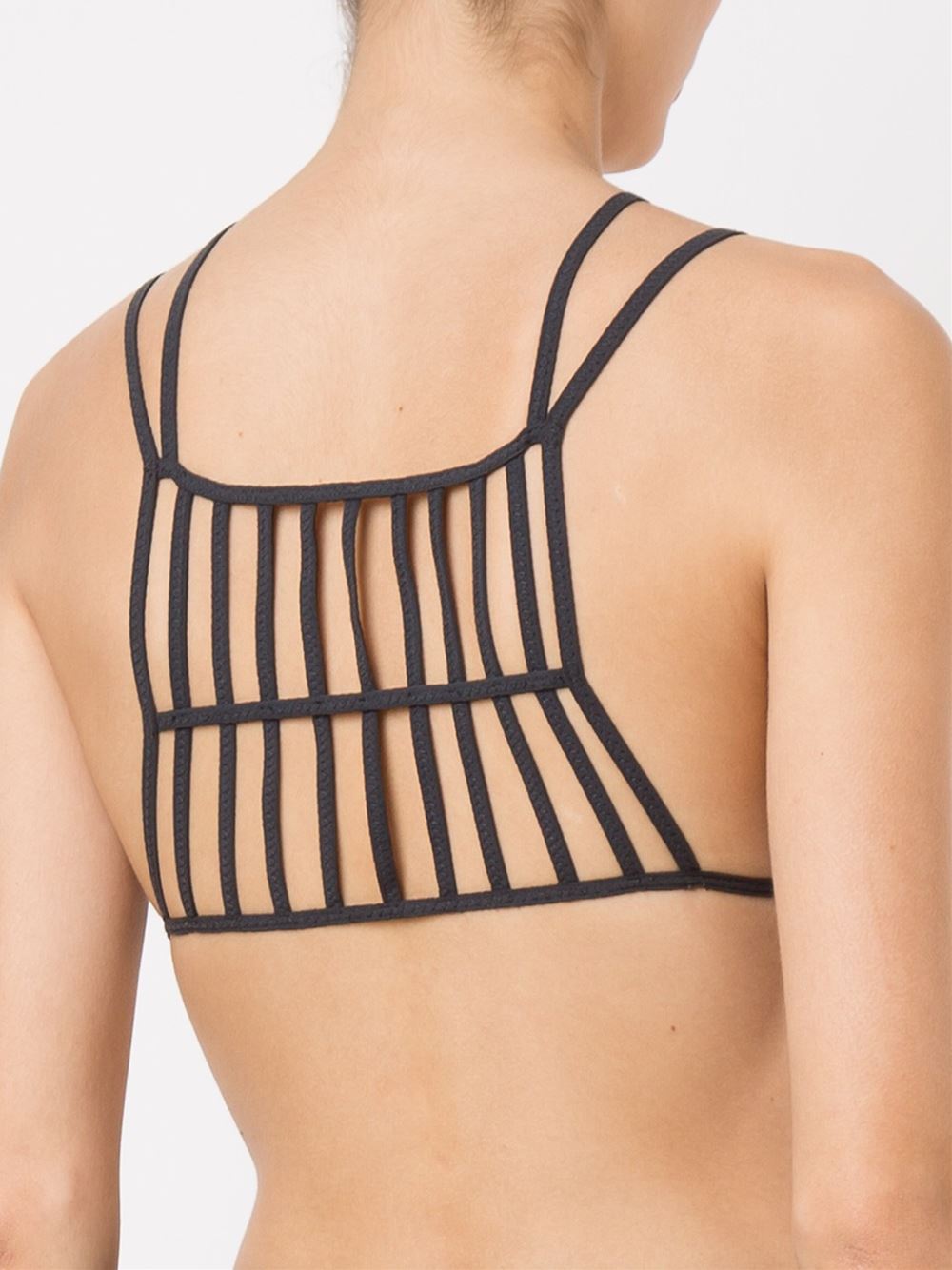 strappy design bra