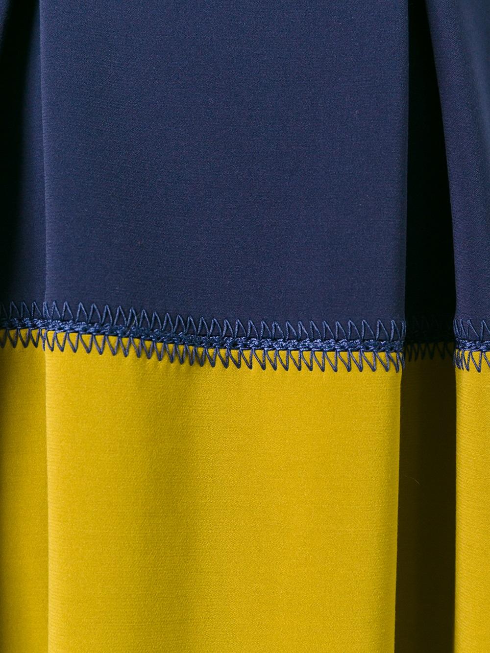 sleeveless colour-block dress 