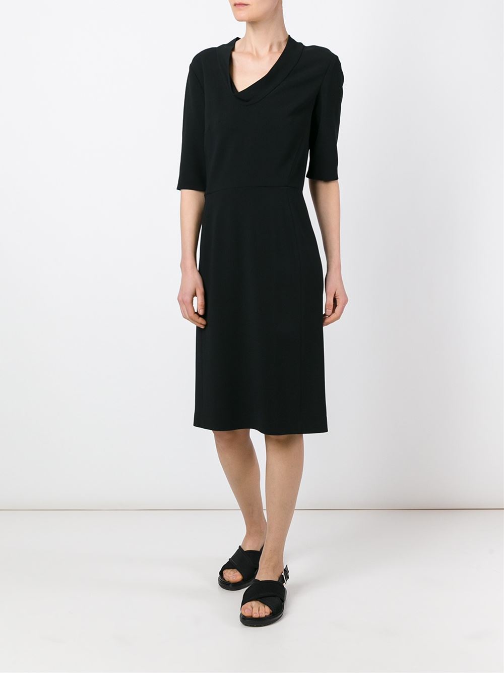 cowl neck dress