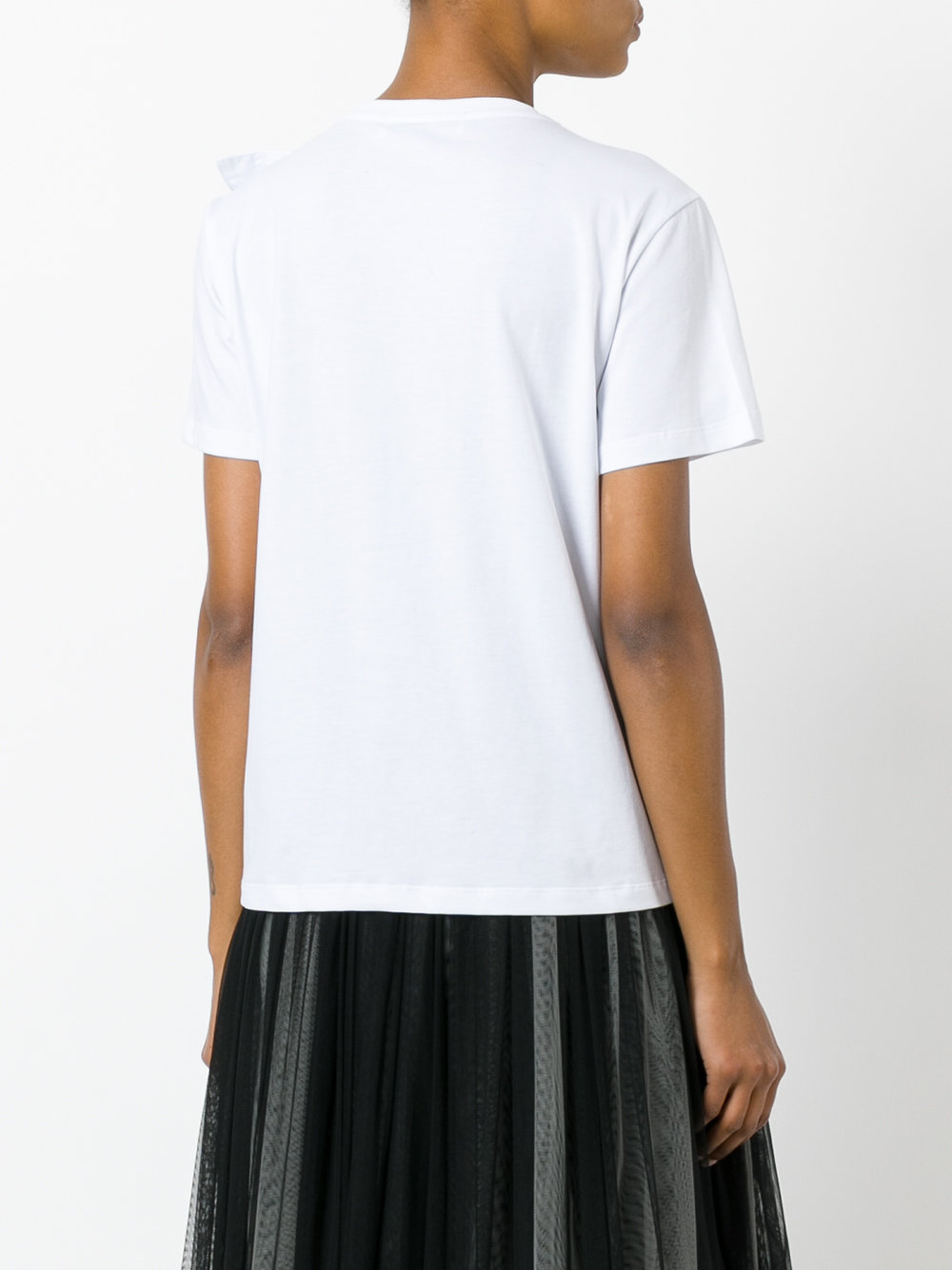 ruffle-detailed T-shirt