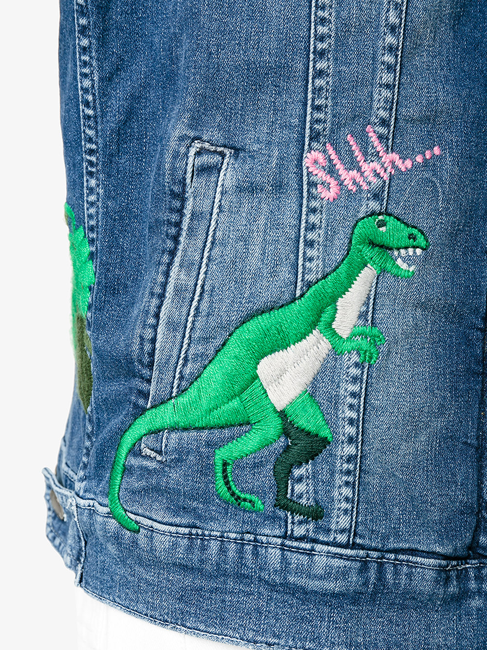rainforest embroidered denim jacket 
