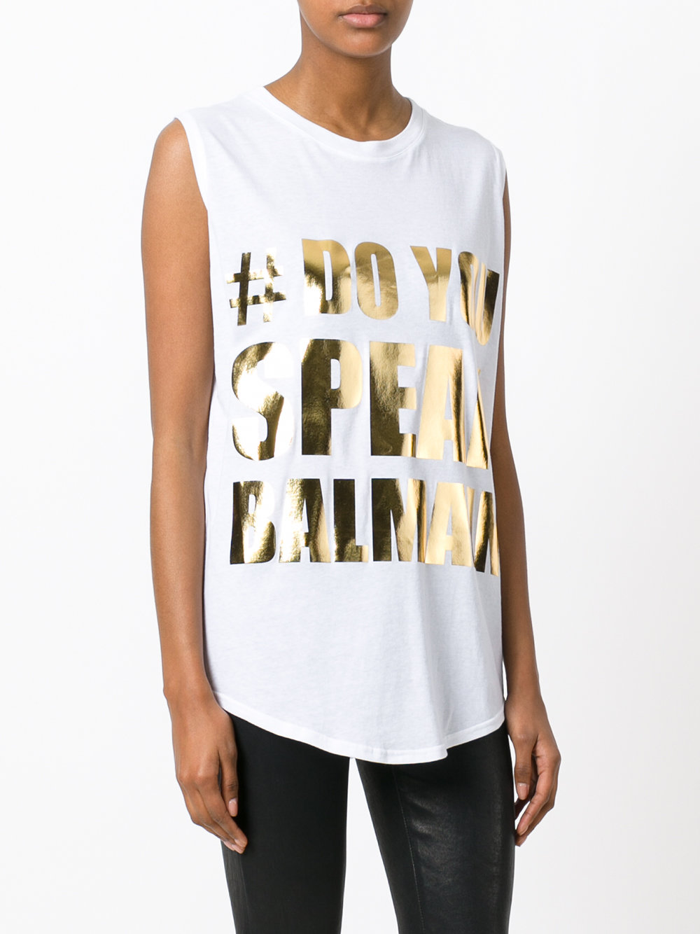 #DoYouSpeakBalmain tank top