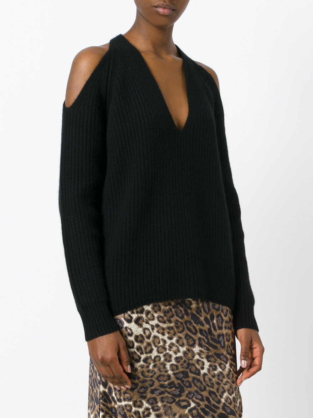 cut-out knitted top