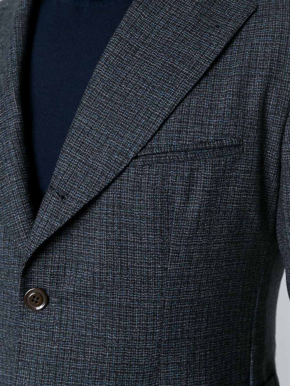 checked two piece suit