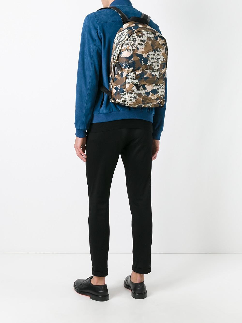 camouflage print backpack