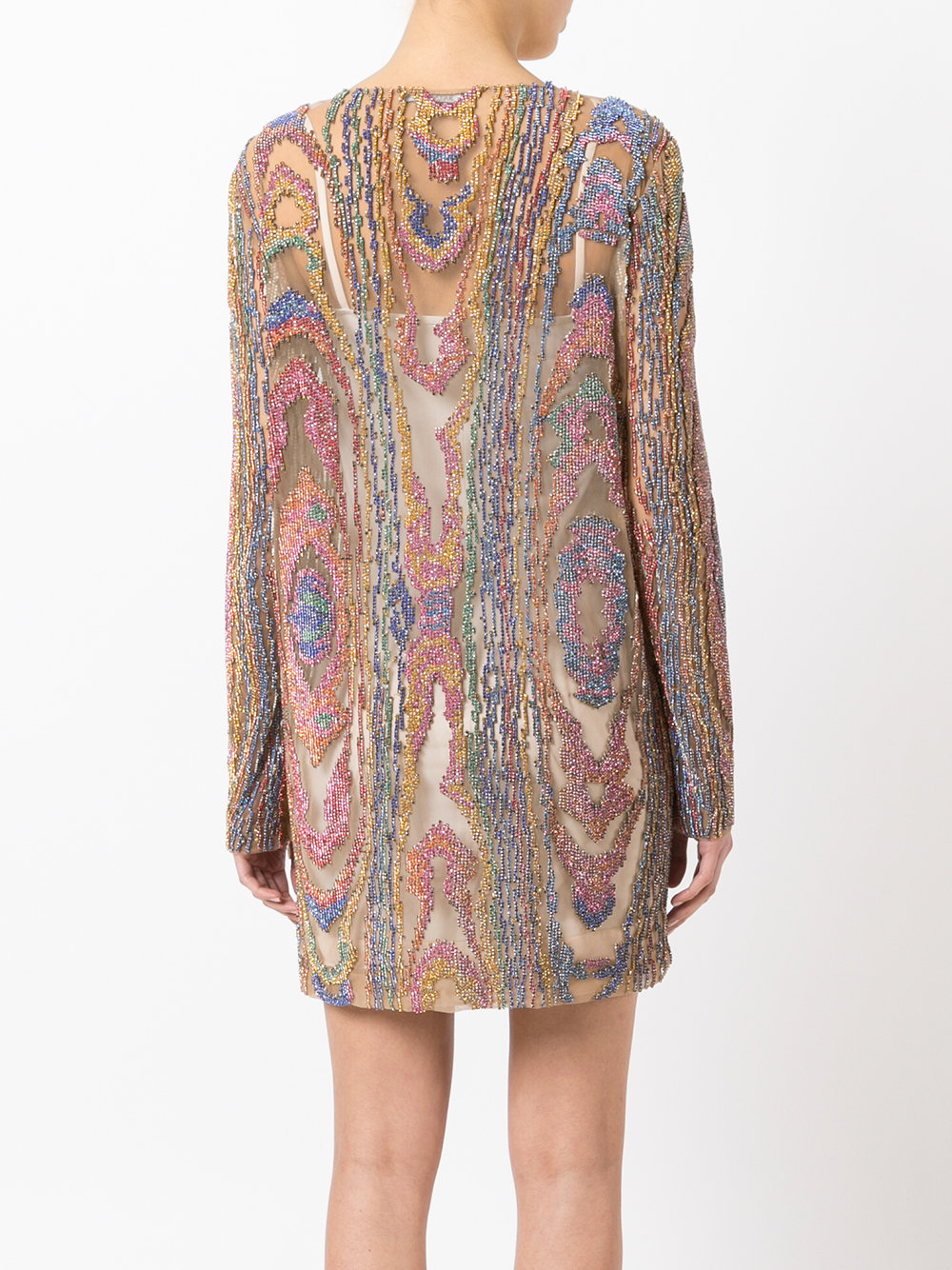 sequin embroidered dress