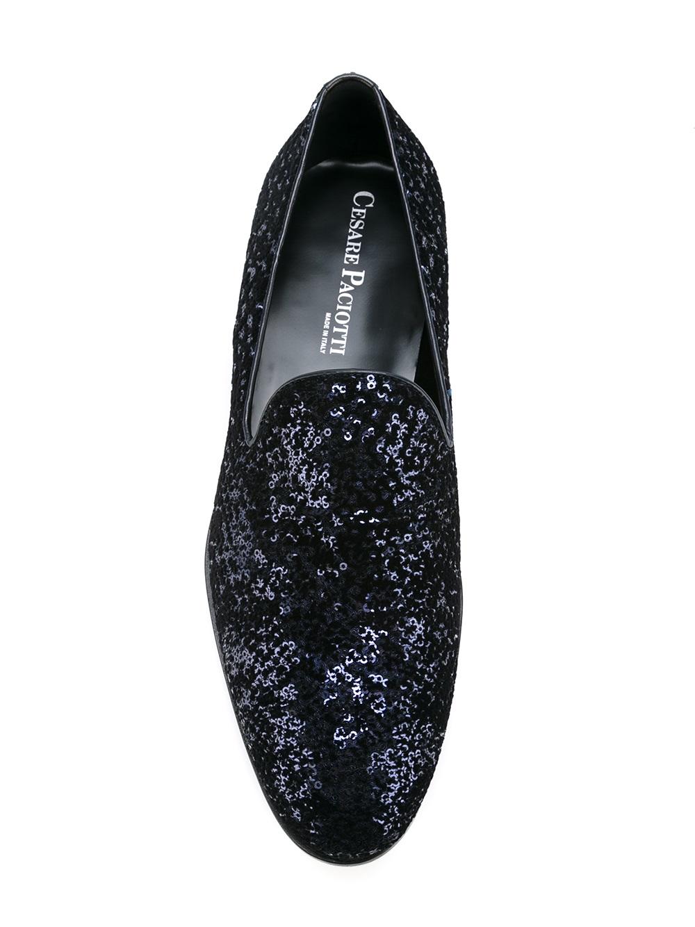 'Evening' sequined moccasins