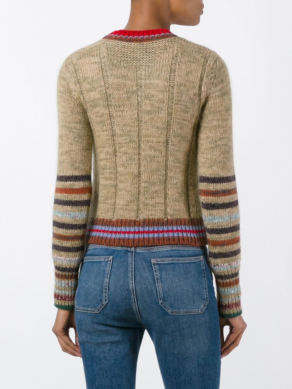 striped short jumper
