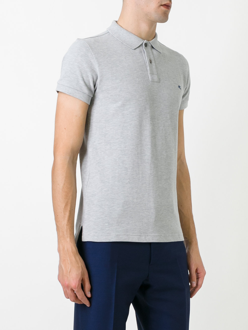 embroidered logo polo shirt
