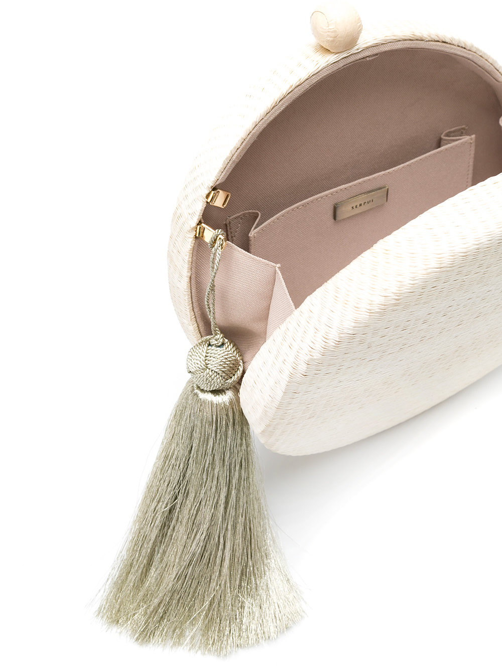 round tassel clutch