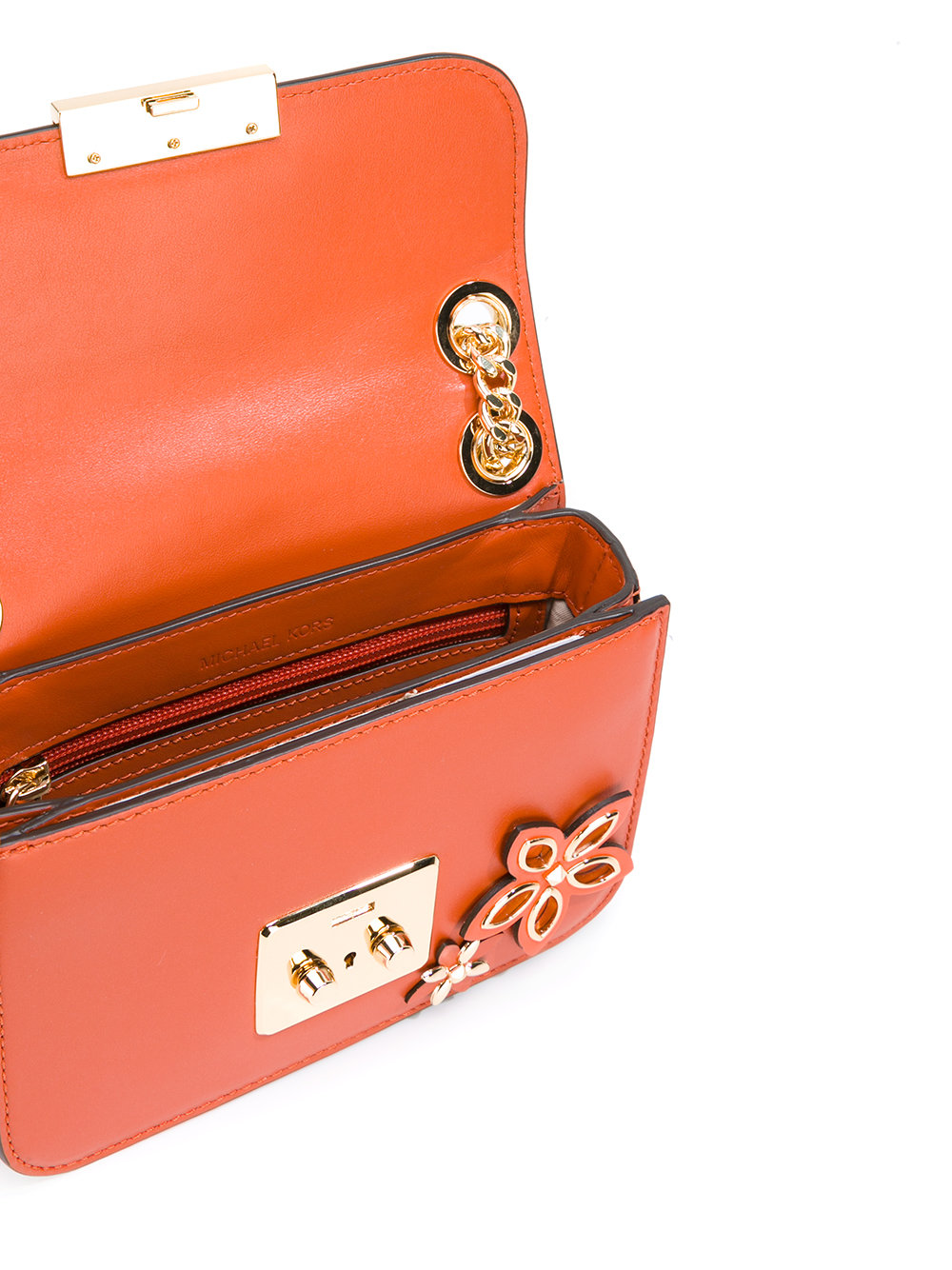 floral motif shoulder bag 