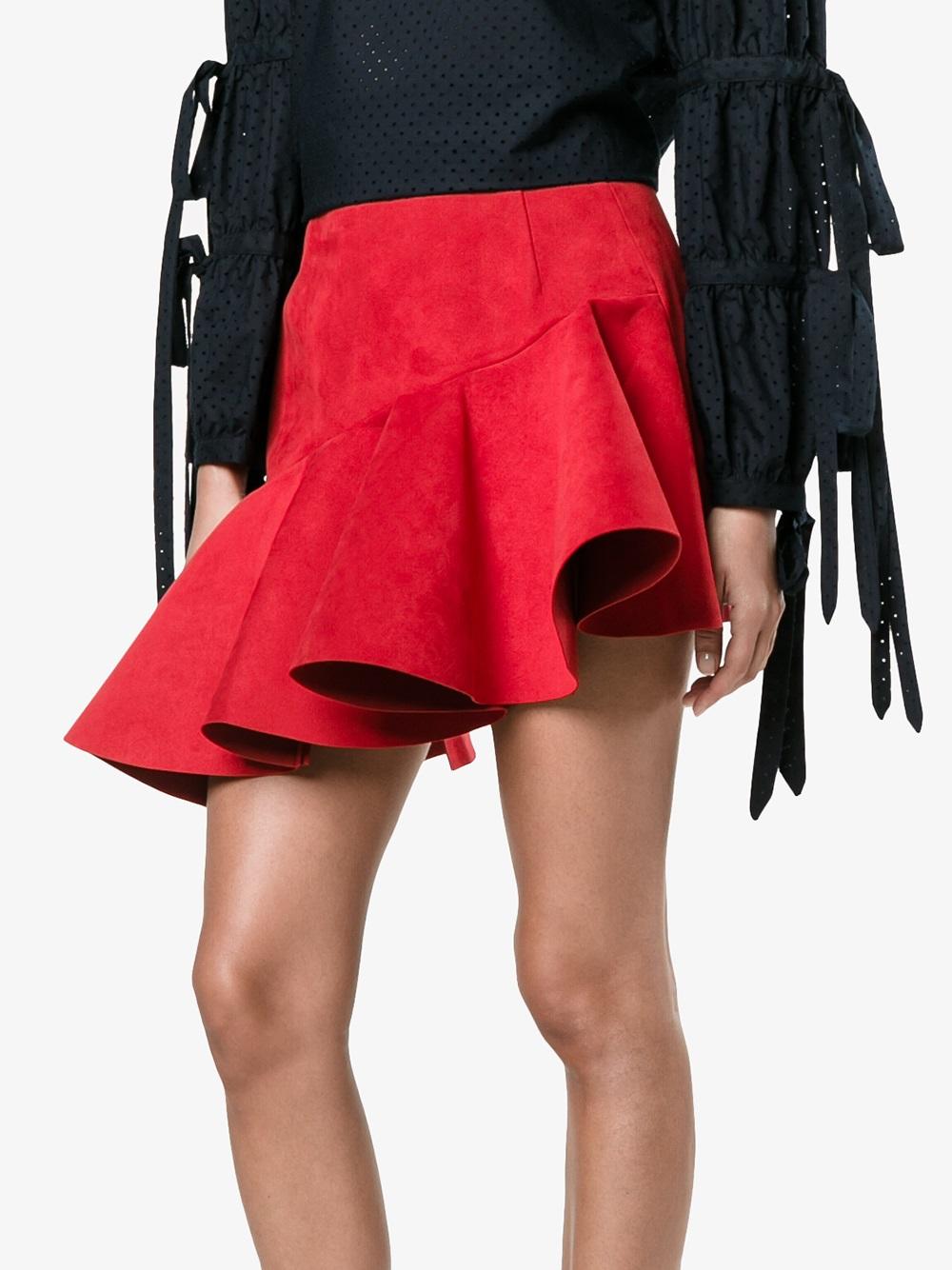 Asymmetric Mini Skirt 