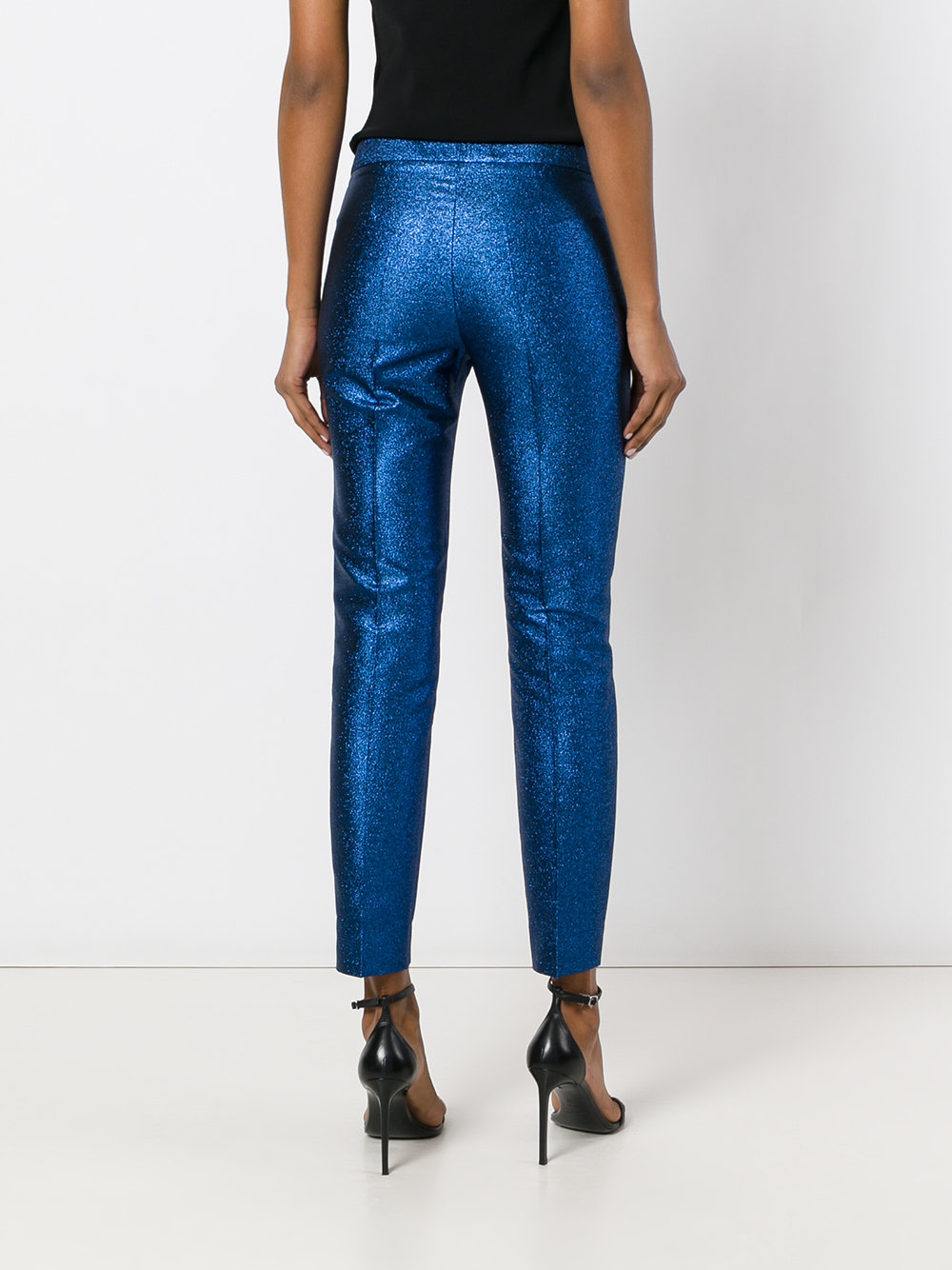 Metallic tailored trousers