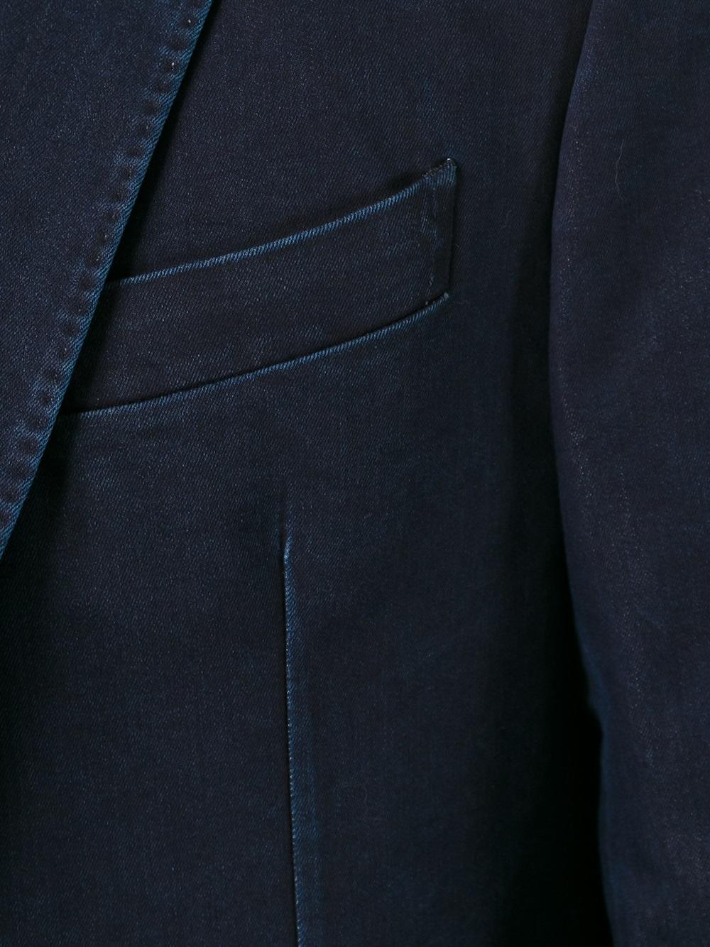 denim suit