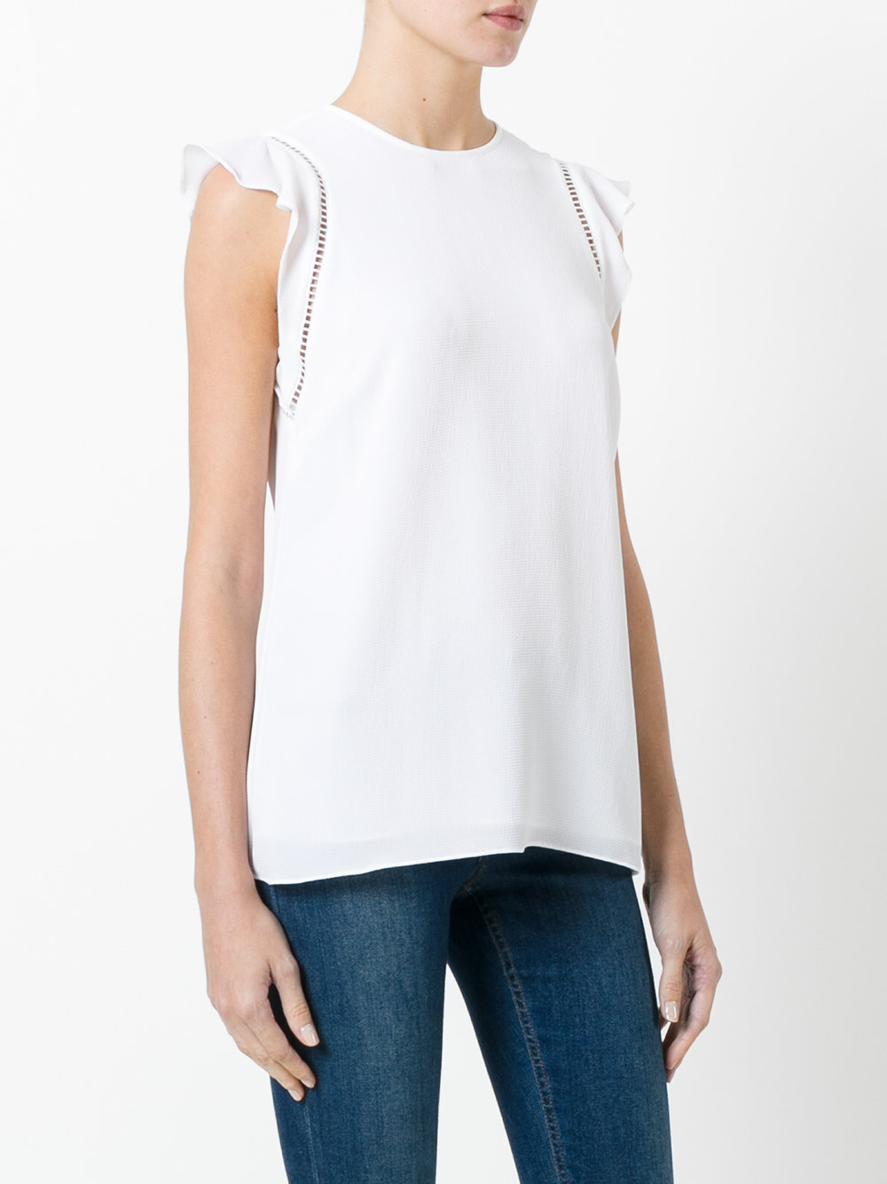 frill sleeve tank top