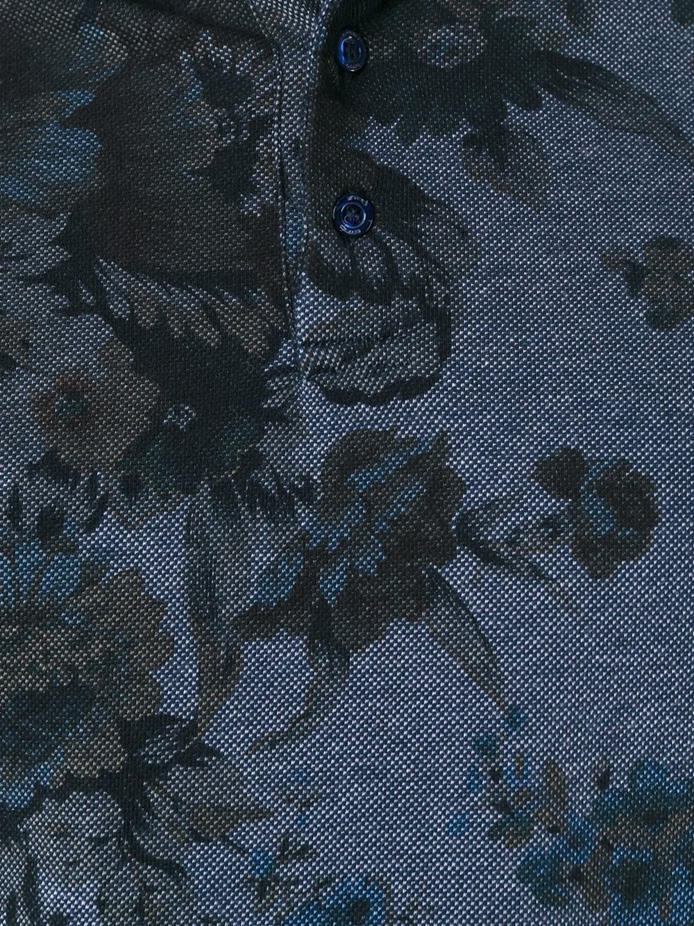 floral print polo shirt