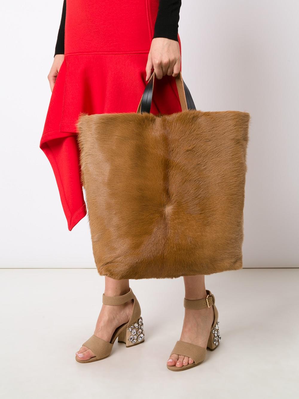 calf hair tote