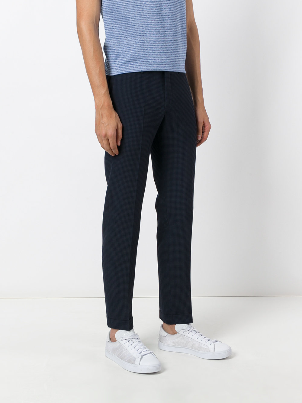 checked tailored pants 