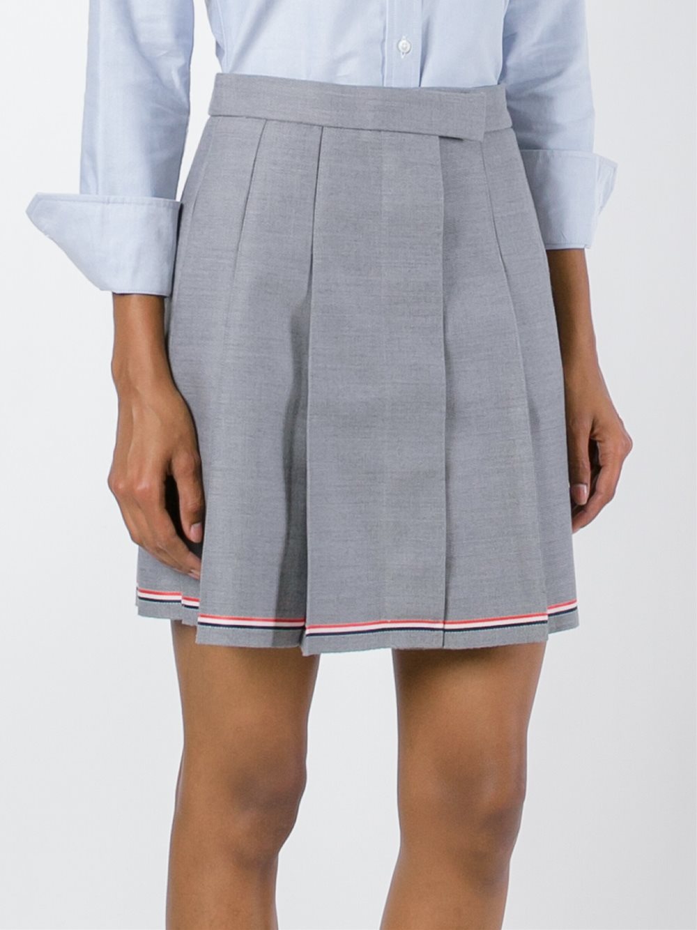 pleated A-line skirt 