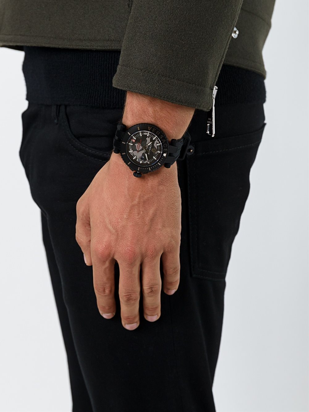 'V Race Camo Diver' watch