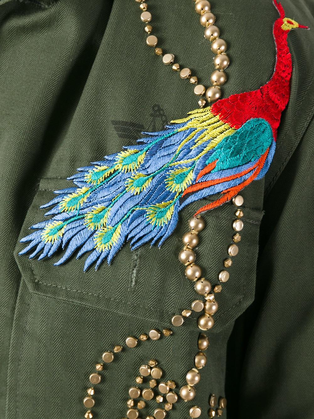 peacock embroidered jacket