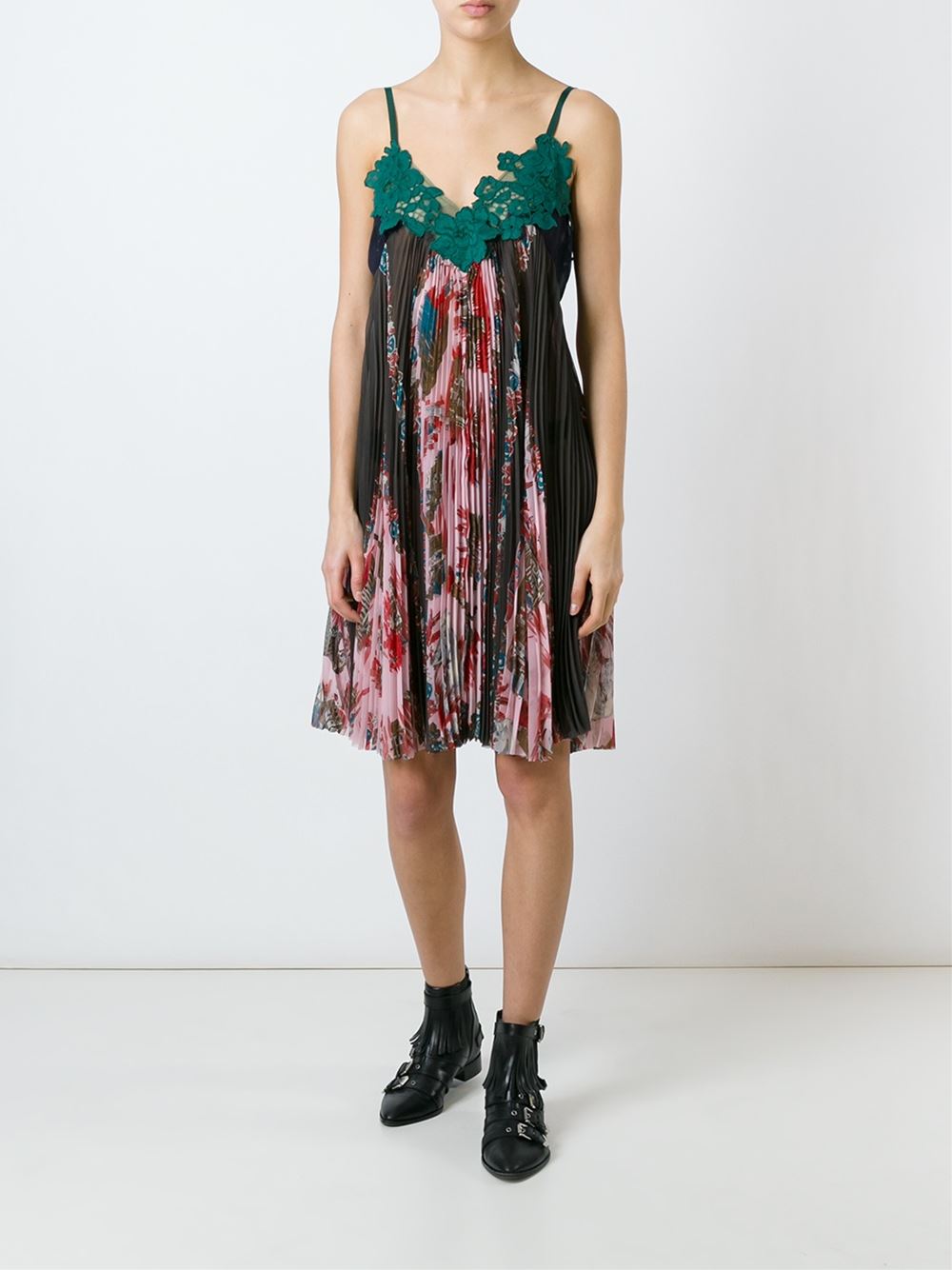 'Souvenir' scarf print dress