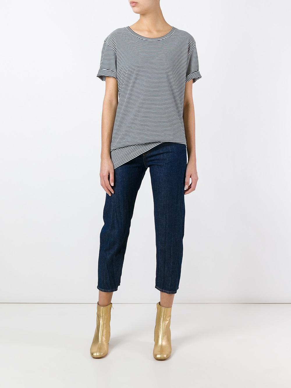 cropped tapered jeans