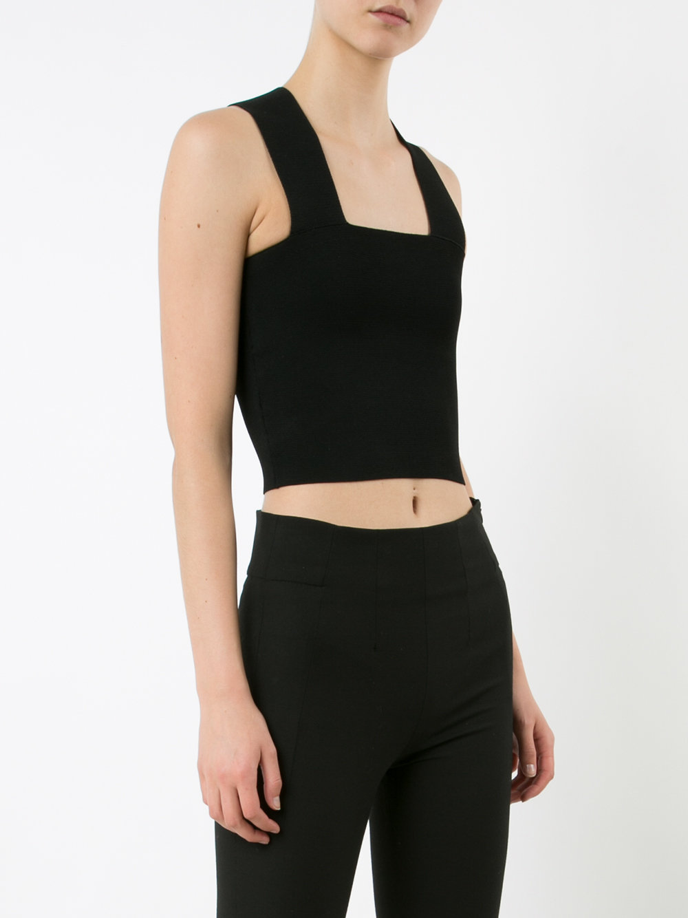 slim-fit cropped tank