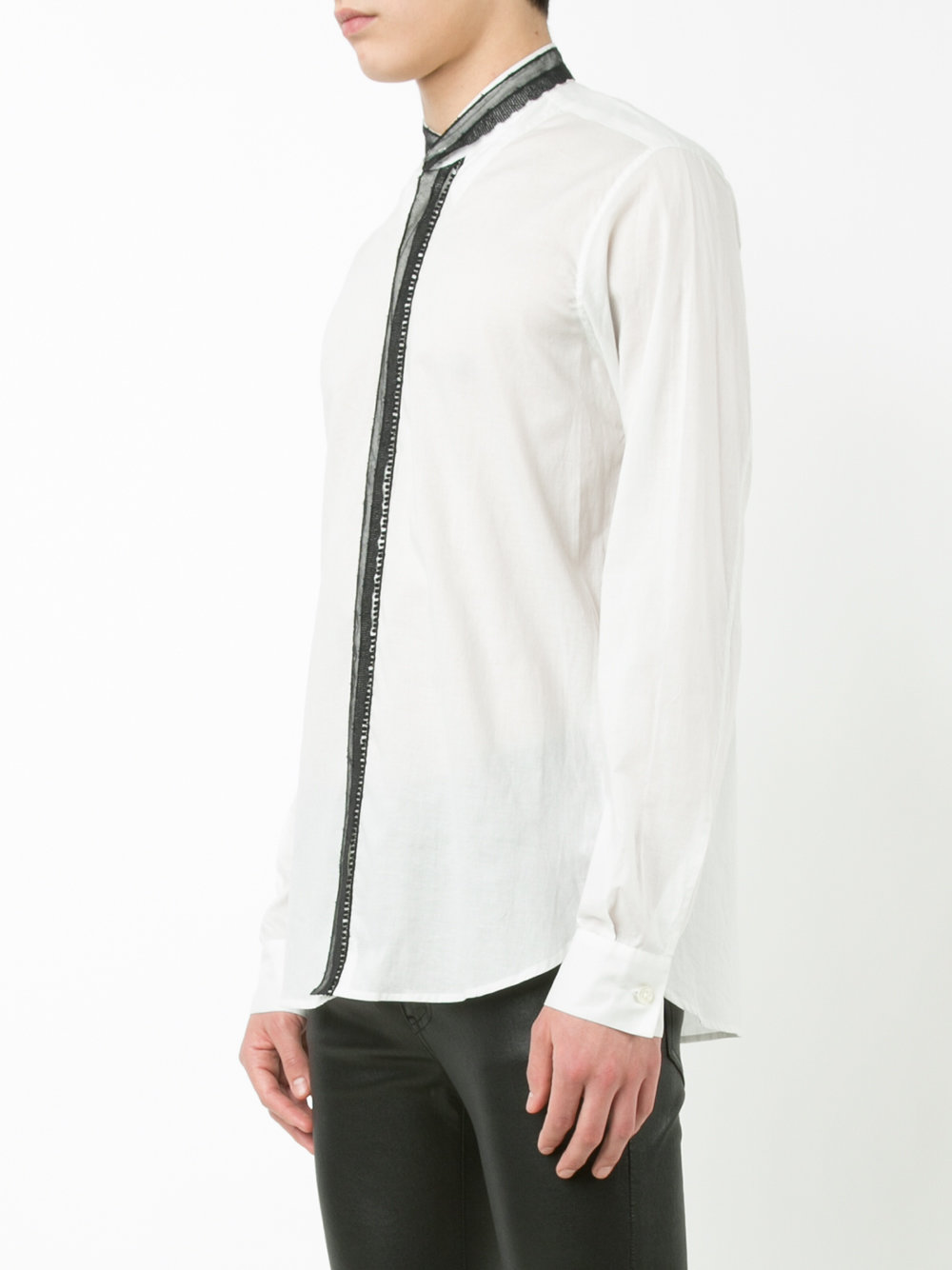 lace trim shirt