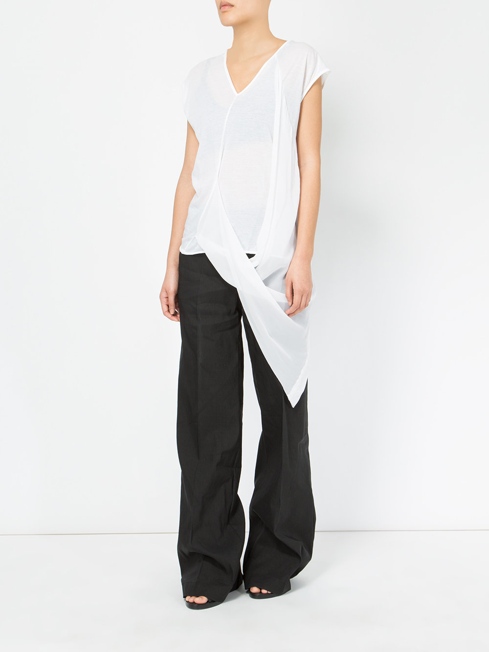 draped hem top