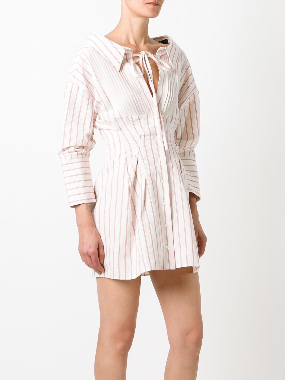 striped shirt dress 