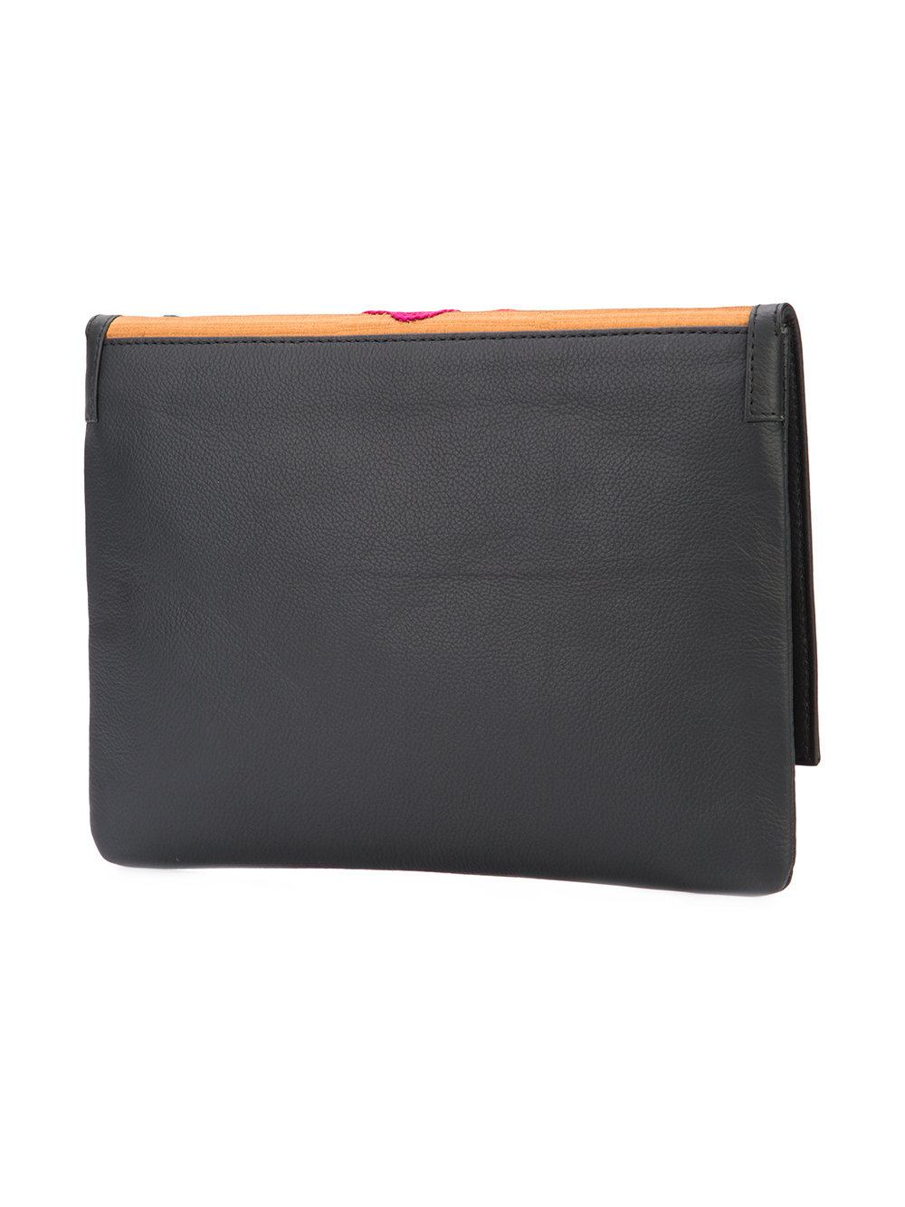 embroidered flowers clutch bag 
