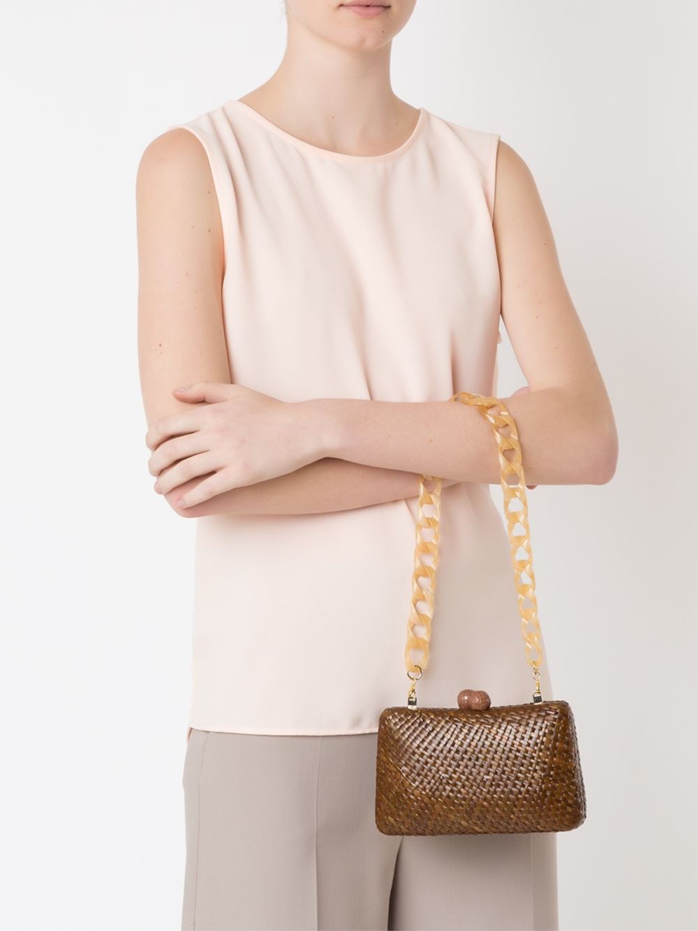 straw clutch bag