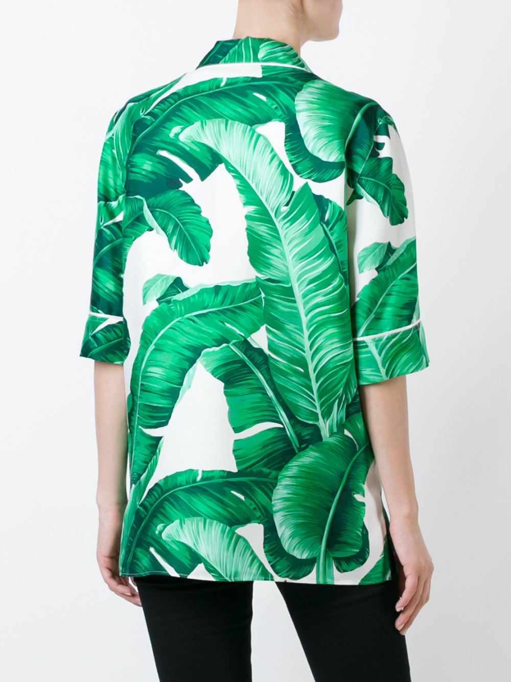 芭蕉叶印花罩衫