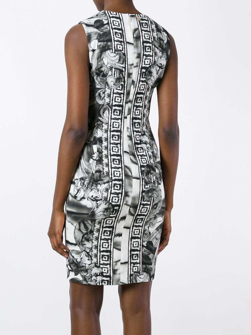 printed fitted dress