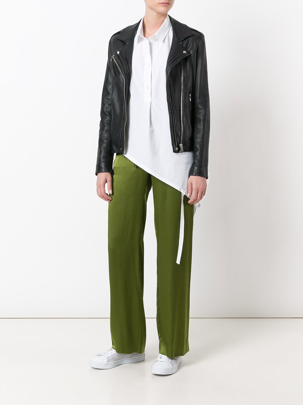 satin wide-leg trousers