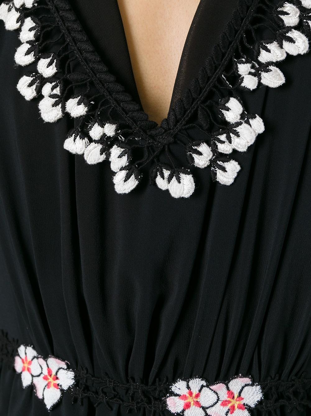 embroidered ruffle dress 