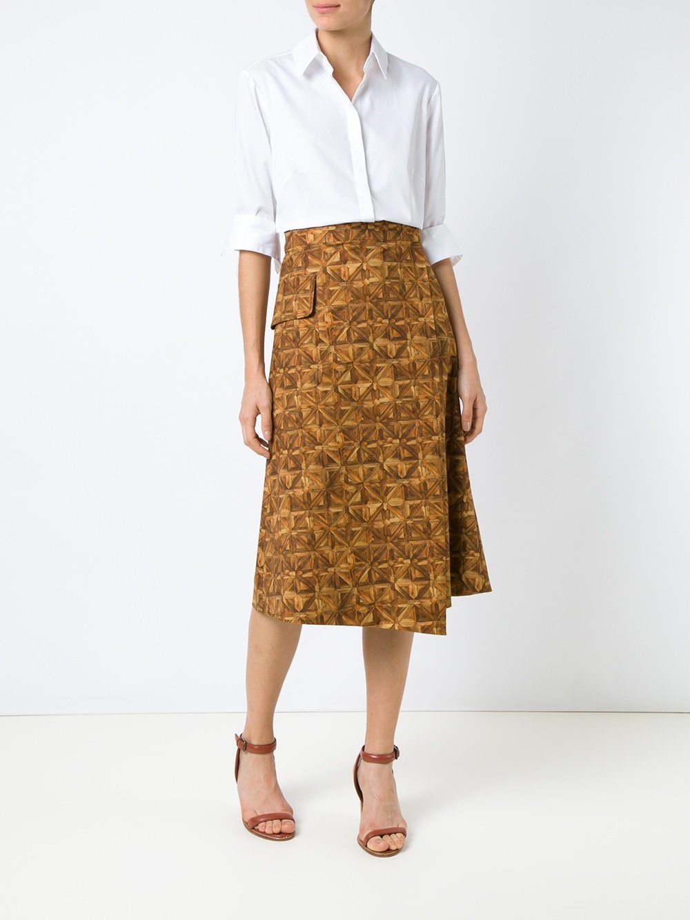 all-over print skirt