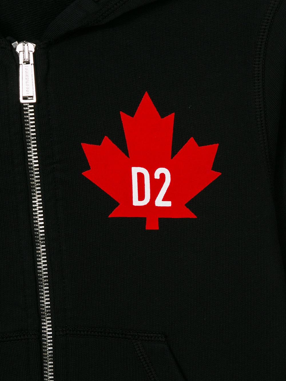 logo print hoodie
