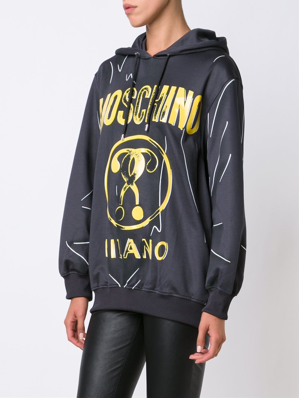 question mark logo hoodie