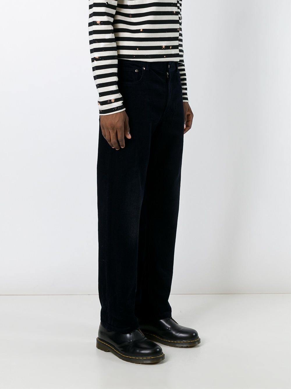 'Wide' corduroy trousers