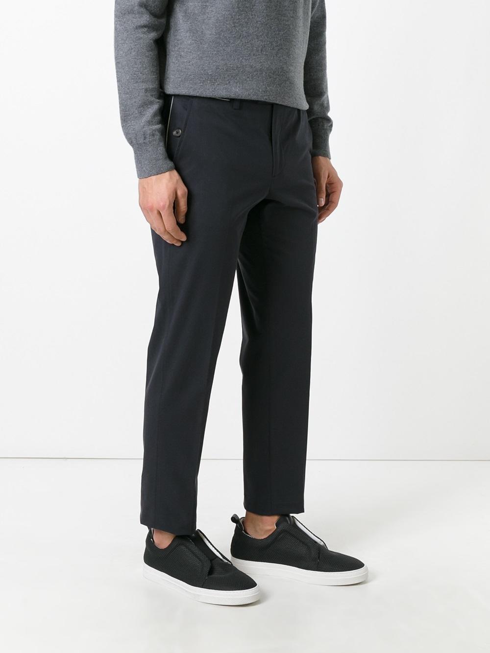 raised seam trousers