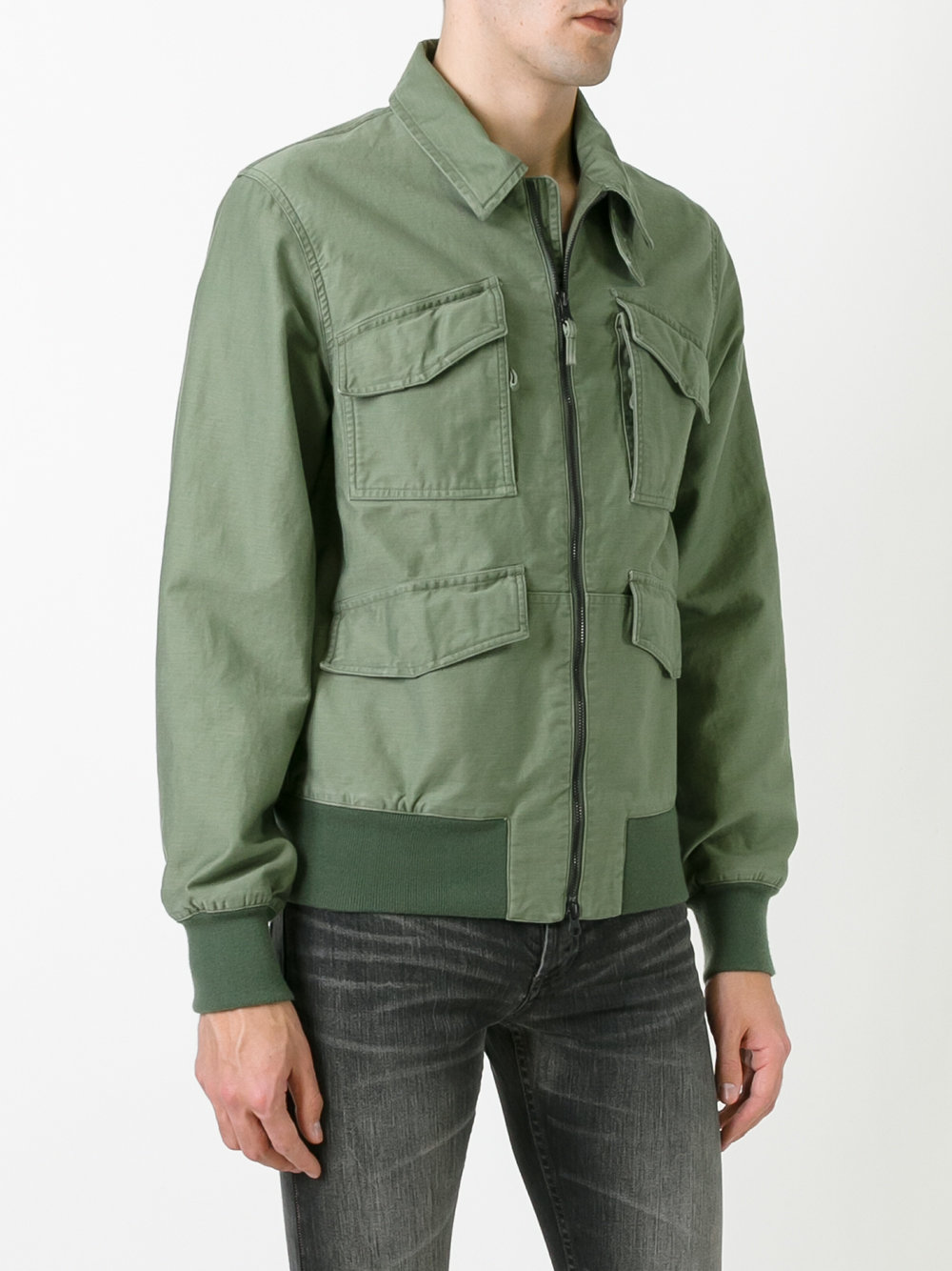 front pocket bomber jacket 