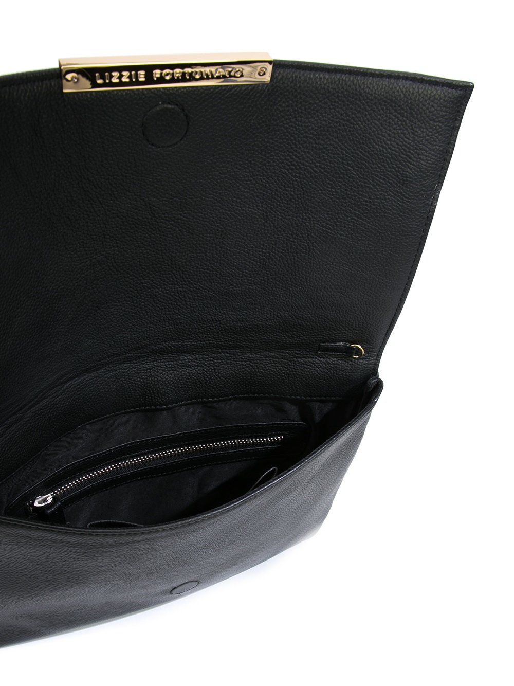 embroidered fold-over clutch