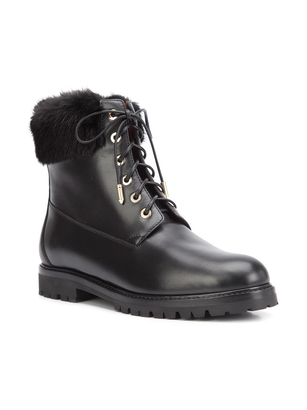 lace-up combat boots