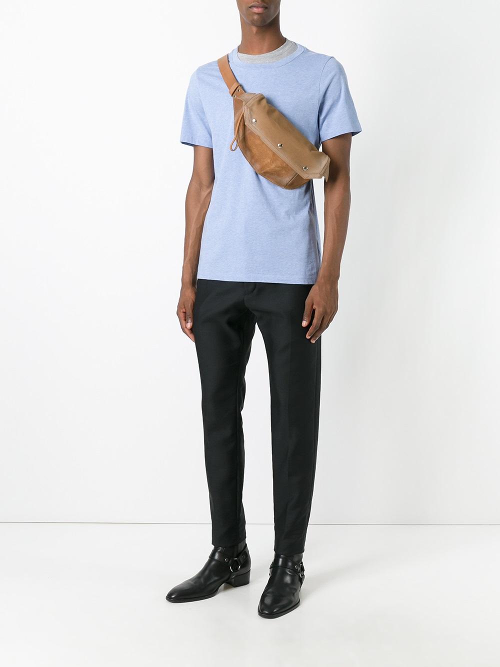 layered-effect T-shirt