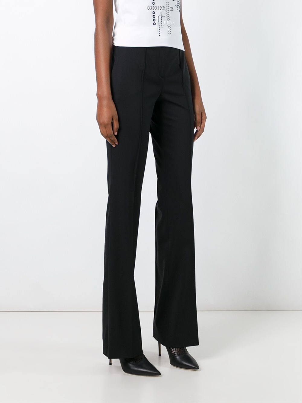 tailored trim detail trousers