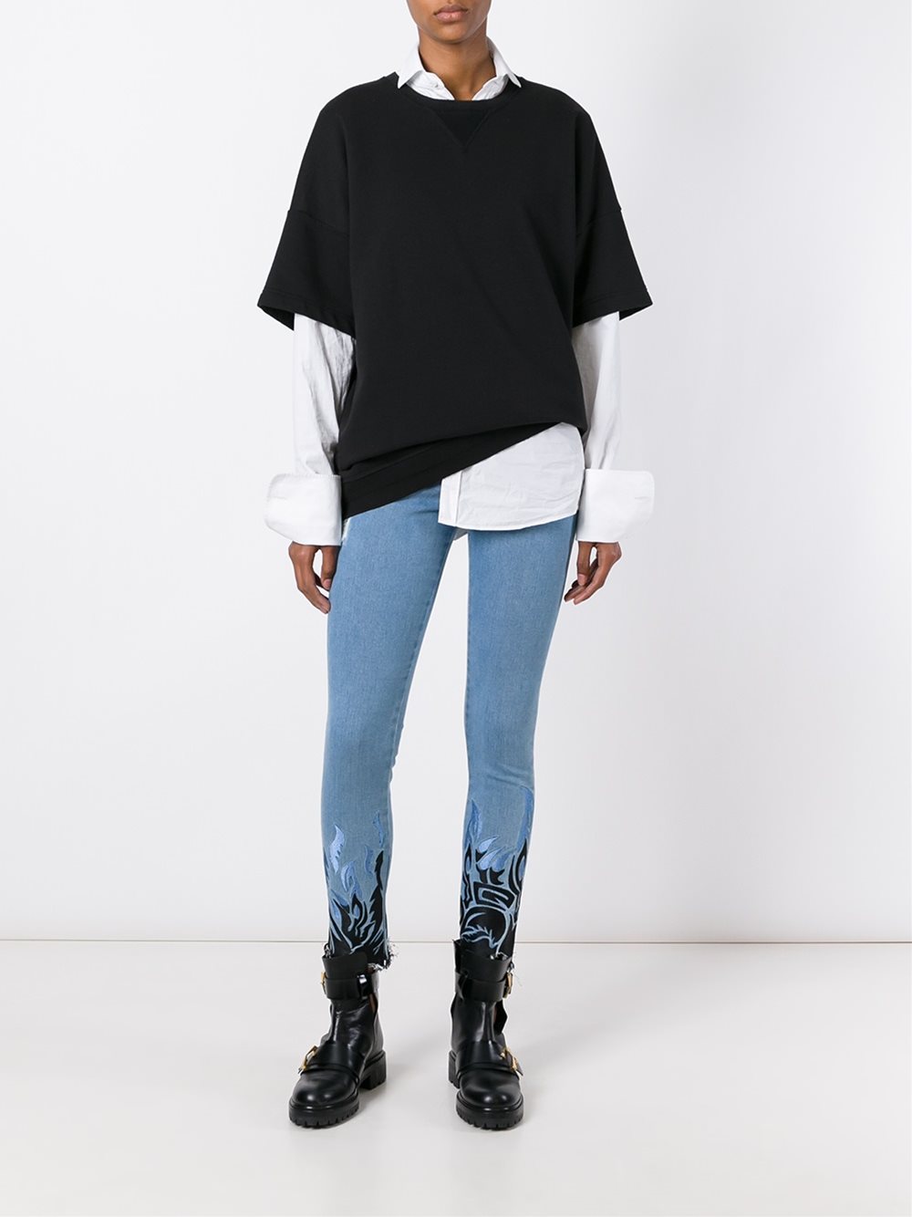 'Austin Flames' skinny jeans